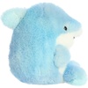 Aurora® Round Rolly Pet™ Sutton Shark™ Stuffed Animal – Adorable Companions – On-The-Go Fun – Blue 5 Inches
