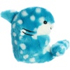 Aurora® Round Rolly Pet™ Willa Whale Shark™ Stuffed Animal – Adorable Companions – On-The-Go Fun – Blue 5 Inches