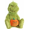 Aurora Spooky Dr. Seuss Jack-O-Lantern Grinch Stuffed Animal – Officially Licensed Plush for Imaginative Play – Perfect for Halloween Decorations and Gifts – Green 10.5 Inches