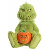Aurora Spooky Dr. Seuss Jack-O-Lantern Grinch Stuffed Animal – Officially Licensed Plush for Imaginative Play – Perfect for Halloween Decorations and Gifts – Green 10.5 Inches