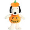 Aurora Spooky Peanuts Pumpkin Costume Snoopy Stuffed Animal – Officially Licensed Toys for All Snoopy Fans – Perfect for Halloween Decorations and Gifts – Orange 14 Inches