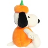 Aurora Spooky Peanuts Pumpkin Costume Snoopy Stuffed Animal – Officially Licensed Toys for All Snoopy Fans – Perfect for Halloween Decorations and Gifts – Orange 14 Inches