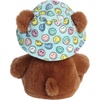 Aurora® Vibrant SmileyWorld® Bucket Hat Bear Stuffed Animal – Eye-Catching Designs for Retro Decor – Toys for Bedrooms, Birthday Gifts, and Celebrations – Brown 7 Inches