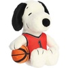 Aurora® Adorable Peanuts® Basketball Snoopy Stuffed Animal – Officially Licensed Toys for All Snoopy Fans – Nostalgic Gift for Adults and Birthday Celebrations – White 8 Inches