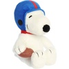Aurora® Adorable Peanuts® Football Snoopy Stuffed Animal – Officially Licensed Toys for All Snoopy Fans – Nostalgic Gift for Adults and Birthday Celebrations – White 8 Inches