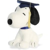 Aurora Adorable Peanuts Graduation Snoopy Stuffed Animal – Officially Licensed Toys For All Snoopy Fans – A Gift of Affection to Express Congratulations – White 9 Inches