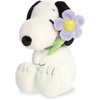 Aurora Adorable Peanuts Snoopy Stuffed Animal – Officially Licensed Toys For All Snoopy Fans – Seasonal Plush For The Spring Season – Purple Flower 9 Inches
