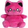 Aurora® Enchanting Tasty Peach® Meowchi Palm Pals™ Stuffed Animal – Bright & Colorful Design for Room Decor – Perfect for Adults, Kids, and Birthdays – Cosmic Purple 5 Inches