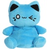 Aurora® Enchanting Tasty Peach® Meowchi Palm Pals™ Stuffed Animal – Bright & Colorful Design for Room Decor – Perfect for Adults, Kids, and Birthdays – Electric Blue 5 Inches