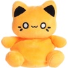 Aurora® Enchanting Tasty Peach® Meowchi Palm Pals™ Stuffed Animal – Bright & Colorful Design for Room Decor – Perfect for Adults, Kids, and Birthdays – Kinetic Orange 5 Inches