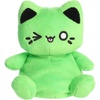 Aurora® Enchanting Tasty Peach® Meowchi Palm Pals™ Stuffed Animal – Bright & Colorful Design for Room Decor – Perfect for Adults, Kids, and Birthdays – Toxic Green 5 Inches