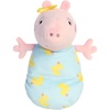 Aurora Playful Peppa Pig Baby Evie in Swaddle Stuffed Animal – Officially Licensed Toys for All Fans – Perfect for Birthdays, Adults and Kids All Ages – Pink 6 Inches