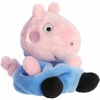 Aurora® Playful Peppa Pig™ George Pig Palm Pals™ Stuffed Animal – Officially Licensed Toys for All Fans – Perfect for Birthdays, Adults and Kids All Ages – Pink 4 Inches