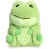 Aurora® Playful Rolly Pet™ Riberto Frog™ Stuffed Animal – Compact Size for On-the-Go Fun – for Adults, Kids, Birthdays, and Anniversaries – Green 5 Inches
