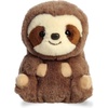Aurora® Playful Rolly Pet™ Seth Sloth™ Stuffed Animal – Compact Size for On-the-Go Fun – for Adults, Kids, Birthdays, and Anniversaries – Brown 5 Inches