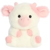 Aurora® Playful Rolly Pet™ Strawberry Milk Cow™ Stuffed Animal – Compact Size for On-the-Go Fun – for Adults, Kids, Birthdays, and Anniversaries – Pink 5 Inches