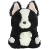 Aurora Round Rolly Pet Ava French Bulldog Stuffed Animal – Adorable Companions – On-The-Go Fun – Black 5 Inches