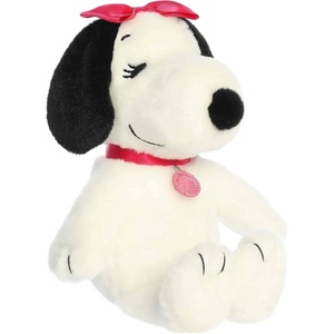 Aurora® Adorable Peanuts® Belle Stuffed Animal – Officially Licensed Toys for All Snoopy Fans – Nostalgic Gift for Adults and Birthday Celebrations – White 8 Inches