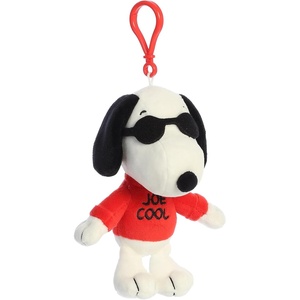 Aurora® Adorable Peanuts® Joe Cool Clip-On Stuffed Animal – Officially Licensed Toys for All Snoopy Fans – Nostalgic Gift for Adults and Birthday Celebrations – White 5.5 Inches