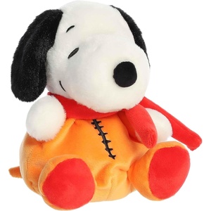 Aurora® Adorable Peanuts® Palm Pals™ Astronaut Snoopy™ Stuffed Animal – Officially Licensed Toys for All Snoopy Fans – Nostalgic Gift for Adults and Birthday Celebrations – Orange 5 Inches