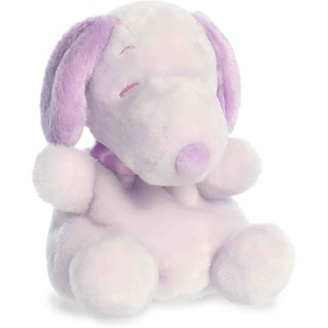 Aurora Adorable Peanuts Snoopy Palm Pals Stuffed Animal – Officially Licensed Toys For All Snoopy Fans – Fun Pastel Colors For The Spring Season – Purple 5 Inches