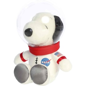 Aurora® Adorable Peanuts® Space Suit Snoopy with Helmet Stuffed Animal – Officially Licensed Toys for All Snoopy Fans – Nostalgic Gift for Adults and Birthday Celebrations – White 10 Inches