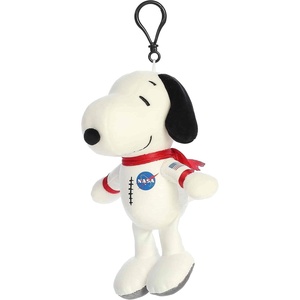 Aurora® Adorable Peanuts® Spacesuit Snoopy Clip-On – Officially Licensed Toys for All Snoopy Fans – Nostalgic Gift for Adults and Birthday Celebrations – White 7 Inches