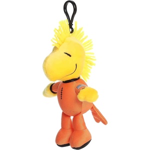 Aurora® Adorable Peanuts® Spacesuit Woodstock Clip-On – Officially Licensed Toys for All Snoopy Fans – Nostalgic Gift for Adults and Birthday Celebrations – Orange 6.5 Inches