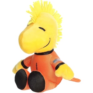 Aurora® Adorable Peanuts® Spacesuit Woodstock Stuffed Animal – Officially Licensed Toys for All Snoopy Fans – Nostalgic Gift for Adults and Birthday Celebrations – Orange 6.5 Inches