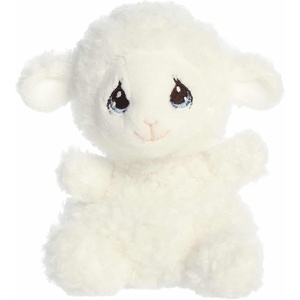 Aurora® Adorable Precious Moments™ Luffie Lamb Palm Pals™ Stuffed Animal – Heartwarming Toy for Comforting Children – for Sentimental Gifts, Birthdays, and Adults – White 5 Inches