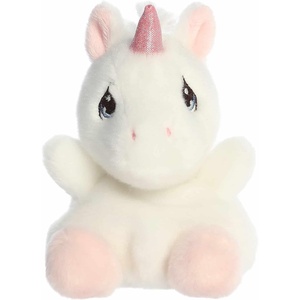 Aurora® Adorable Precious Moments™ Sparkle Unicorn Palm Pals™ Stuffed Animal – Heartwarming Toy for Comforting Children – for Sentimental Gifts, Birthdays, and Adults – White 5 Inches