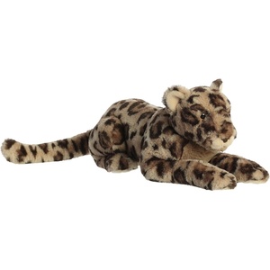 Aurora® Exquisite Luxe Boutique™ JIRA Jaguar™ Stuffed Animal – Luxurious Elegance – Sensory Delight – Brown 19 Inches
