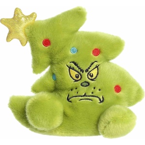 Aurora® Festive Dr. Seuss™ Grinch Tree Palm Pals™ Stuffed Animal – Officially Licensed Plush for Imaginative Play – Perfect for Holiday Decorations or Gifts – Green 5 Inches