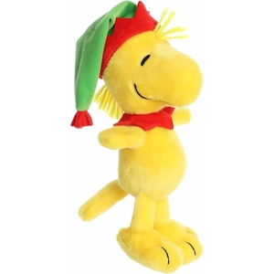 Aurora® Festive Peanuts® Elf Woodstock Stuffed Animal – Officially Licensed Toys for All Snoopy Fans – Perfect for Holiday Decorations or Gifts – Yellow 10 Inches