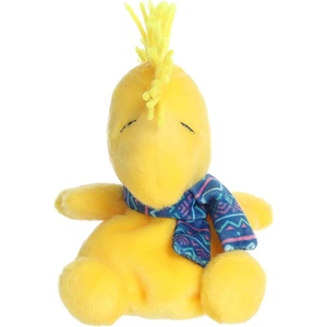 Aurora Festive Peanuts I Love Snow Woodstock Palm Pals Stuffed Animal – Officially Licensed Toys for All Snoopy Fans – Perfect for Holiday Decorations or Gifts – Yellow 5 Inches