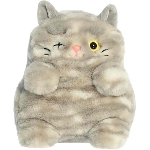 Aurora® Playful Mewmews™ Captain Stuffed Animal – Adorable Companions for Playful Fun – Perfect for Birthdays, Adults and Kids All Ages – Gray 7 Inches