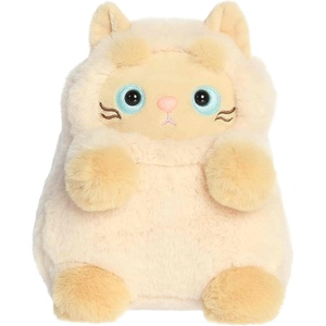 Aurora® Playful Mewmews™ Marshmallow Stuffed Animal – Adorable Companions for Playful Fun – Perfect for Birthdays, Adults and Kids All Ages – Yellow 7 Inches