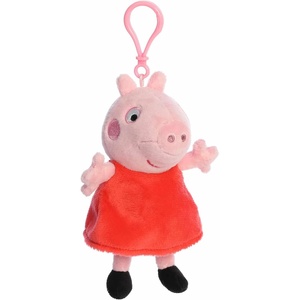 Aurora® Playful Peppa Pig™ Clip-On – Officially Licensed Toys for All Fans – Perfect for Birthdays, Adults and Kids All Ages – Pink 4.5 Inches
