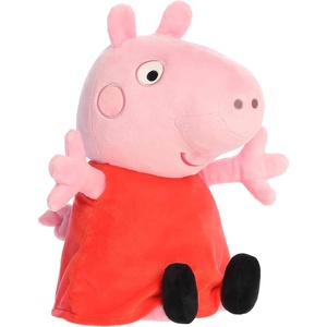 Aurora® Playful Peppa Pig™ Stuffed Animal – Officially Licensed Toys for All Fans – Perfect for Birthdays, Adults and Kids All Ages – Pink 16 Inches