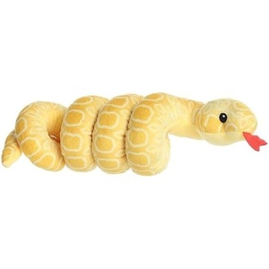 Aurora® Playful Snake Wrist Wranglers™ Albino Burmese Python Stuffed Animal – Vibrant Colors for an Eye-Catching Design – Perfect for Kids, Adults, and Any Reptile Enthusiasts