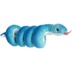 Aurora® Playful Snake Wrist Wranglers™ Blue Pit Viper Stuffed Animal – Vibrant Colors for an Eye-Catching Design – Perfect for Kids, Adults, and Any Reptile Enthusiasts