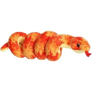 Aurora® Playful Snake Wrist Wranglers™ Fiery Inferno Snake™ Stuffed Animal – Vibrant Colors for an Eye-Catching Design – Perfect for Kids, Adults, and Any Reptile Enthusiasts