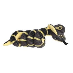 Aurora® Playful Wrist Wranglers™ King Cobra Stuffed Animal – Vibrant Colors for an Eye-Catching Design – Perfect for Kids and Costumes – Black 8 Inches
