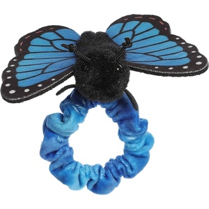 Aurora® Vibrant Wrist Fliers™ Blue Morpho Butterfly Stuffed Animal – Eye-Catching Designs to Wear – Perfect for Kids 3+ Years and Animal Loving Adults – Blue 5 Inches