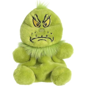 Aurora Whimsical Dr. Seuss Grinch Palm Pals Stuffed Animal – Officially Licensed Plush for Imaginative Play – Perfect for Kids and Adults – Mean One 4.5 Inches