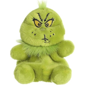 Aurora Whimsical Dr. Seuss Grinch Palm Pals Stuffed Animal – Officially Licensed Plush for Imaginative Play – Perfect for Kids and Adults – Snarky 4.5 Inches