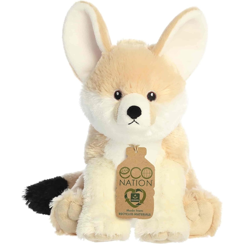 image:imageAurora Responsibly Made Eco Nation Eco Hugs Fennec Fox Stuffed Animal  Ideal for Playtime Adventures  Perfect for Birthdays or Just Because  Brown 10 Inches