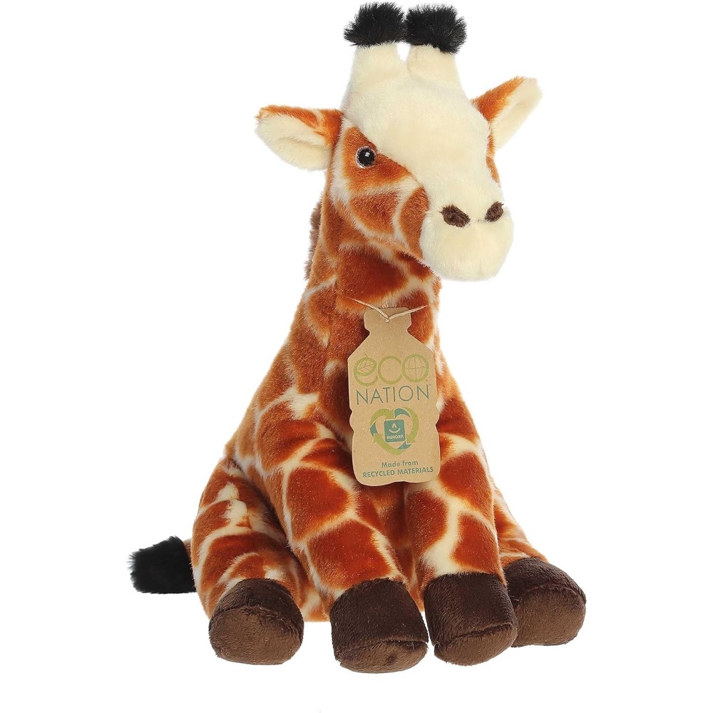 image:imageAurora Responsibly Made Eco Nation Eco Hugs Giraffe Stuffed Animal  Ideal for Playtime Adventures  Perfect for Birthdays or Just Because  Orange 12 Inches