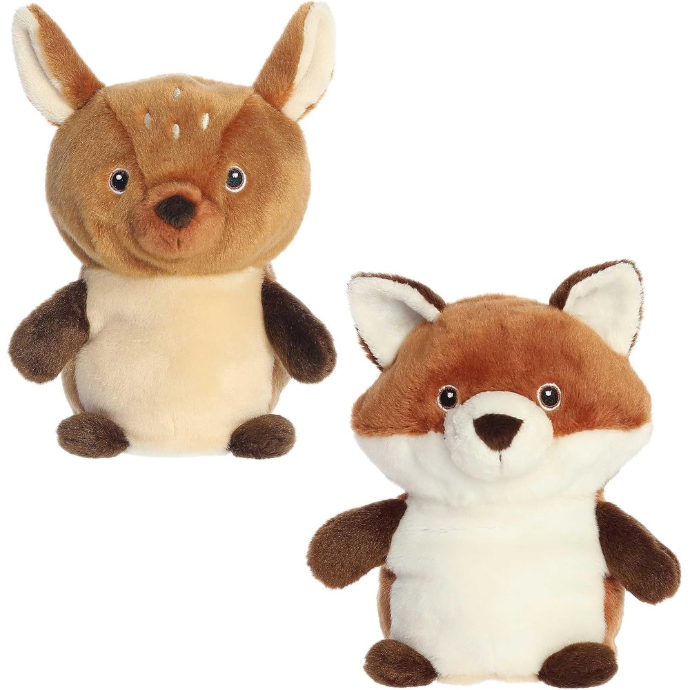 image:imageAurora Responsibly Made Eco Nation Reversible Eco Pairs Fawn and Fox Stuffed Animal  Ideal for Playtime Adventures  Perfect for Birthdays or Just Because  65 Inches