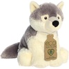 Aurora® Responsibly Made Eco Nation™ Eco Hugs™ Wolf Stuffed Animal – Ideal for Playtime Adventures – Perfect for Birthdays or Just Because – Gray 10.5 Inches